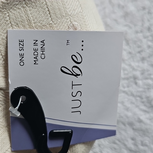 NWT JUST be Quilted Adjustable Cream Ballcap One Size - Picture 10 of 10